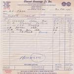 Receipt: Vincent Arranaga Co. Inc. 9/26/1975