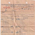 Receipt: Ramona's Mexican Food Products, Inc., 9/24/1975