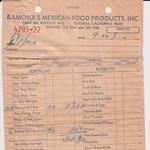 Receipt: Ramona's Mexican Food Products, Inc., 9/26/1975