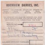 Receipt: Rockview Dairies, Inc., 9/26/1975